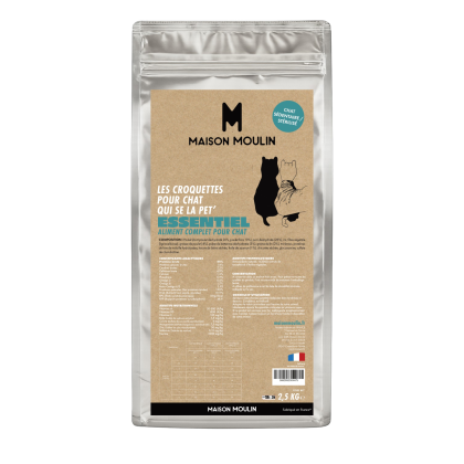 Croquettes ESSENTIEL Chat Sédentaire ou Stérilisé – Poulet frais