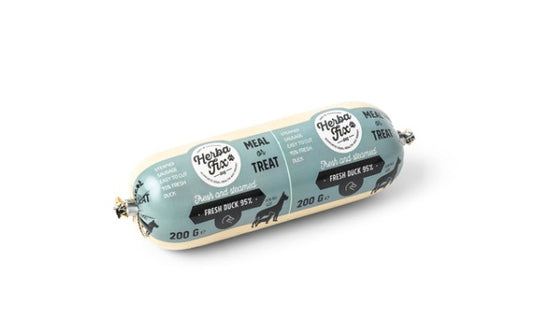 Saucisse / Boudin Cuit à la Vapeur Canard 200g – Repas & Friandise Haute Valeur (Herbafix)