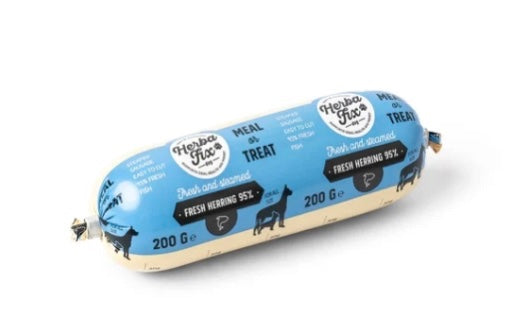 Saucisse / Boudin Cuit à la Vapeur Hareng 200g – Oméga-3 & Friandise Haute Valeur (Herbafix)