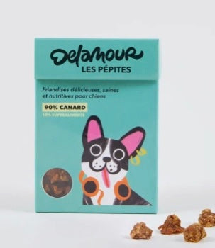 Friandises Chien Canard & Superaliments – Les Pépites Format Nomade (Delamour)