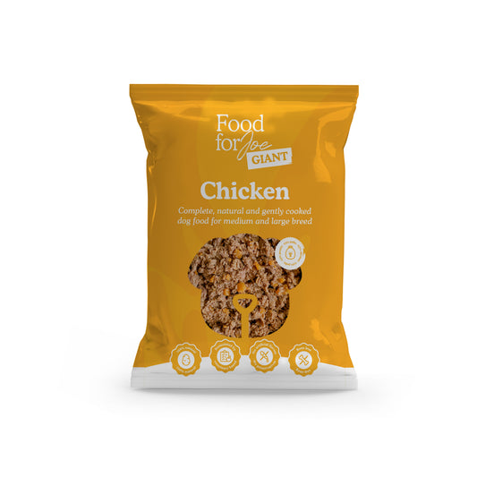 Repas frais Food for Joe Giant Chicken au poulet et légumes pour chien, alimentation naturelle.