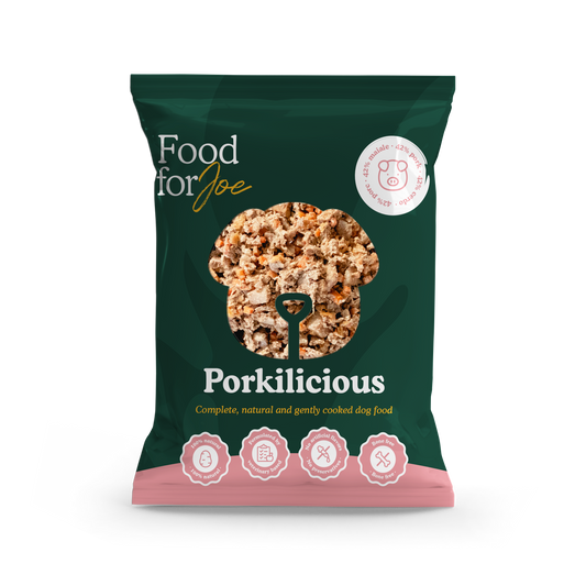 Repas frais Food for Joe Porkilicious au porc et légumes, alimentation saine et savoureuse pour chien